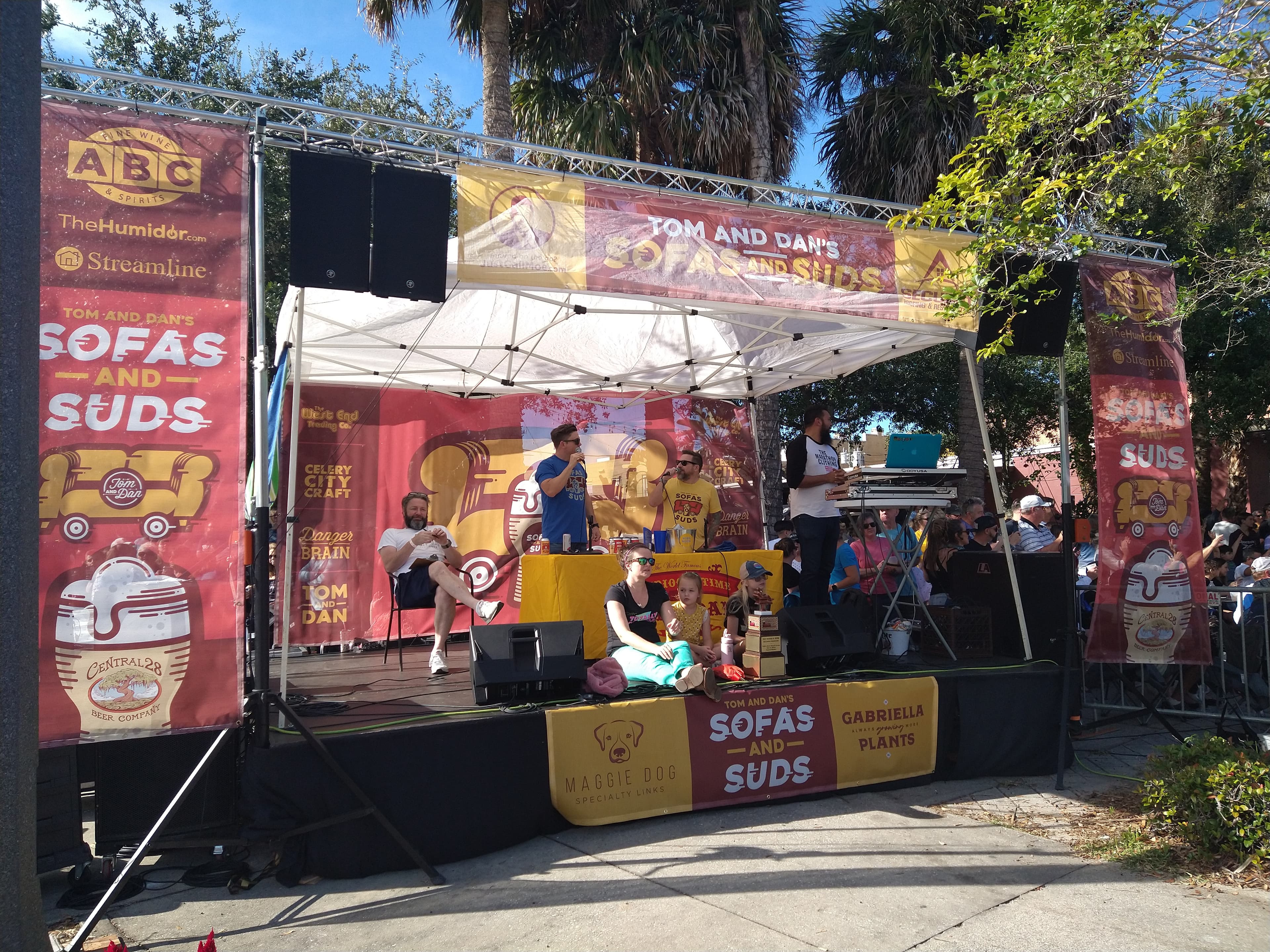 Sound production at a venue event