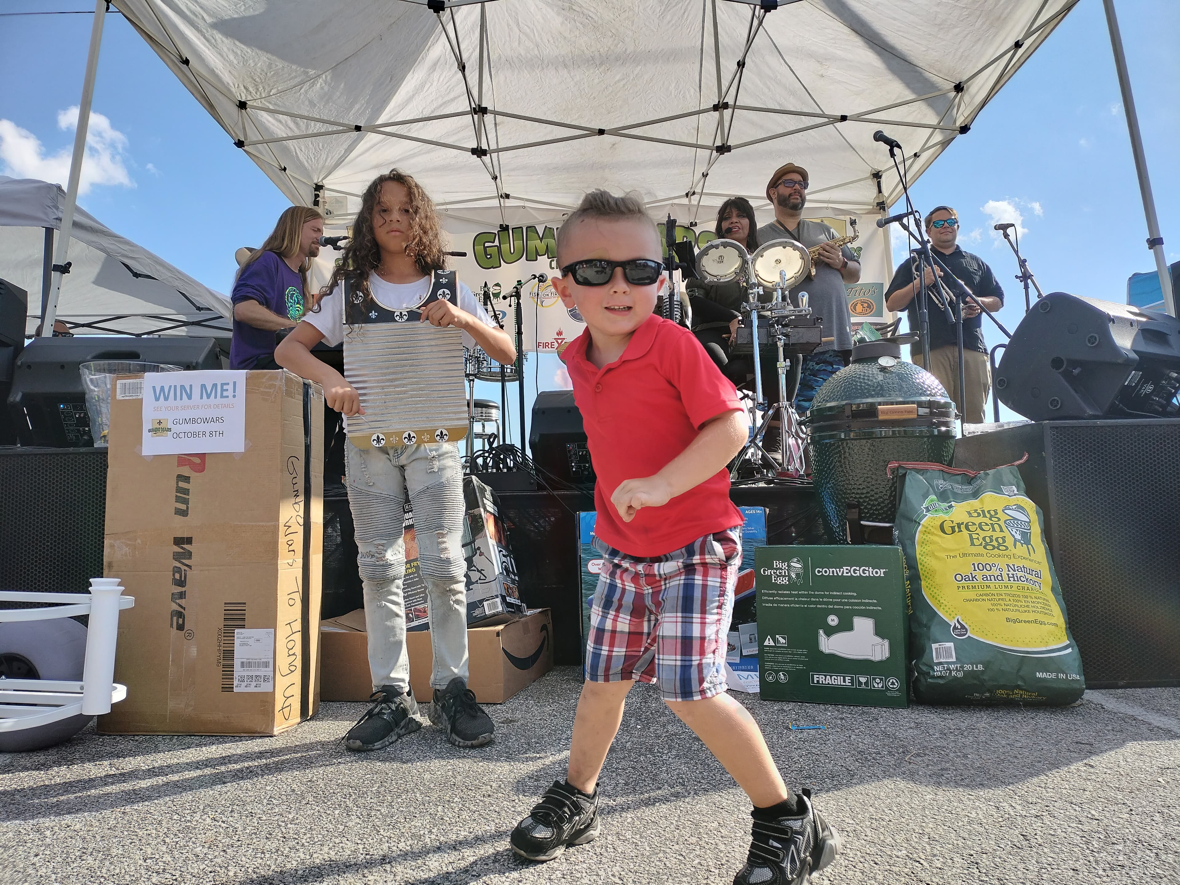 Stage and lighting setup